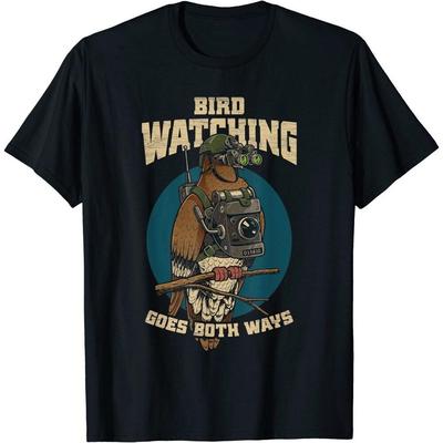 Lustige Vögel Nicht Echte Vogelbeobachtung Geht in Beide Richtungen Unisex T-Shirt