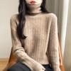 Women Sweater 100% Wool MODERN NEW SAGA Turtleneck Knit Pullover Thick Winter Jumpers Female Knit Tops