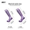 Merino Wool Ski Socks - Warm, Anti-Slip Snow Socks for Autumn and Winter Outdoor Sports