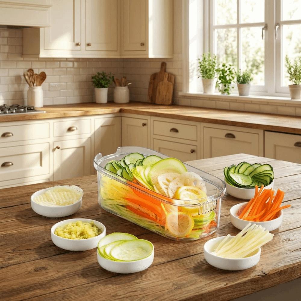 Effortless Multifunctional Vegetable Slicer Handheld Vegetable Cutter  Shredding