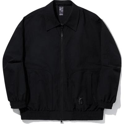 Li Ning X Jackie Chan Collaboration Kung Fu Series Comfortable Casual Windproof Breathable Loose Solid Color Jacket Men Jacket Black AFDUA49-2