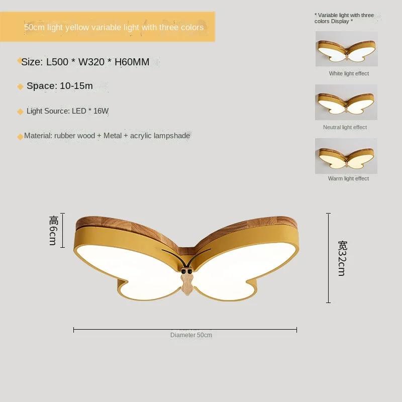 

Детская лампа Homhi Wood Butterfly, плафоны для детской комнаты, скандинавский современный светильник Abajur Para Quarto Infantil Fairy Light Fixture HXD-050 Cold White