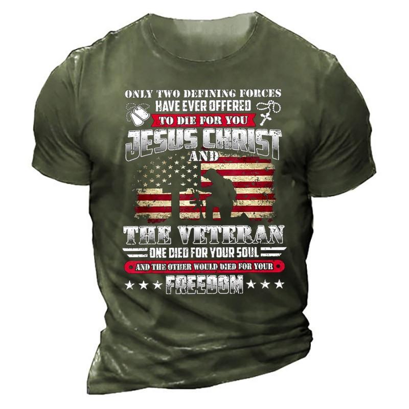 Pánská trička, letní volná, ležérní, módní, kulatý výstřih, 3D potiskem, krátký rukáv, top