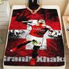 Arsenal F Print FlAannel Blanket, High Quality Comfortable for All Seasons, Home Decor, Warmth and Comfort