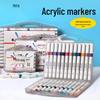 Mia Washable Acrylic Markers - Soft Tip, Stackable Colors for Primary School Students