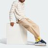 Adidas Originals Logo Print Mid-Rise Elastic Waist Straight Leg Solid Color Casual Pants Men Bottoms Phantom-Beige IR7584