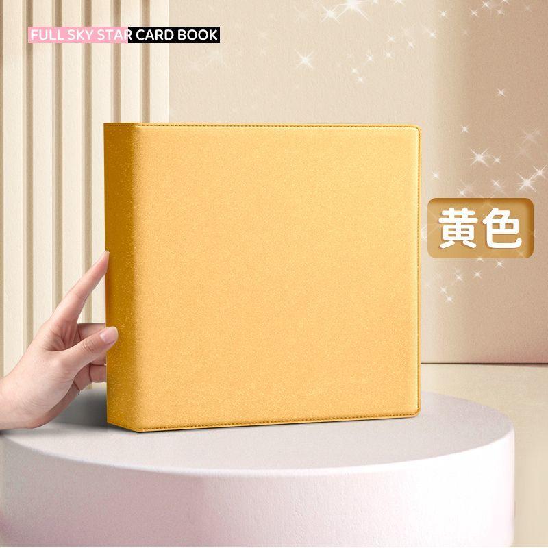 Sunwood Sparkling PU Binder A4/A5 Kpop Photocard Collect Book Large Capacity Card Holder Macaron PU Leather Idol Photo Album