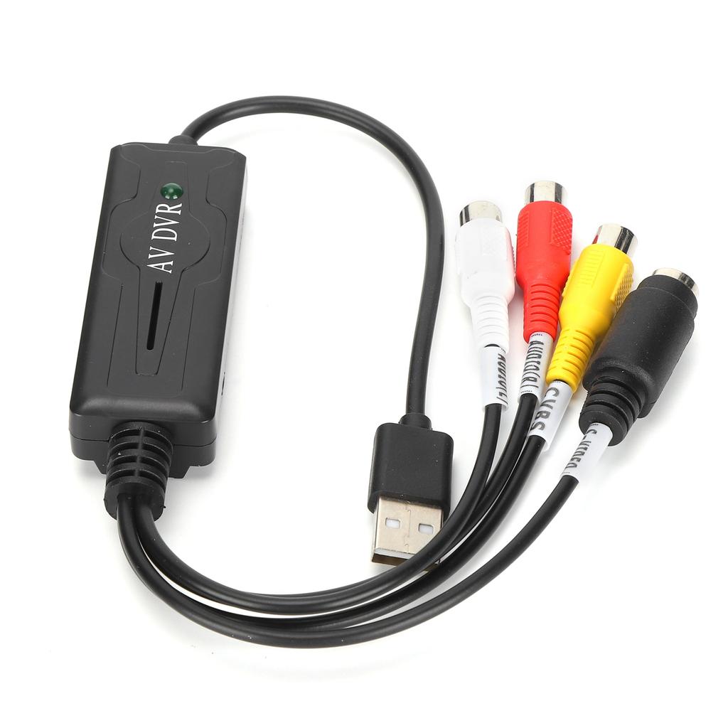 Video Catch Card USB2.0 Video Catch Adapter Cable Digital Converter Compatible with Win10 8 7