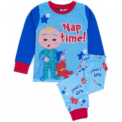 Cocomelon Boys Nap Time Long-Sleeved Pajama Set