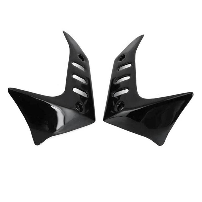 A28G-Motorcycle Fairing Radiator Kits Side Panel Cover Replacement Accessories For Kawasaki Z750 Z 750 2004 2005 2006 2007, Blac