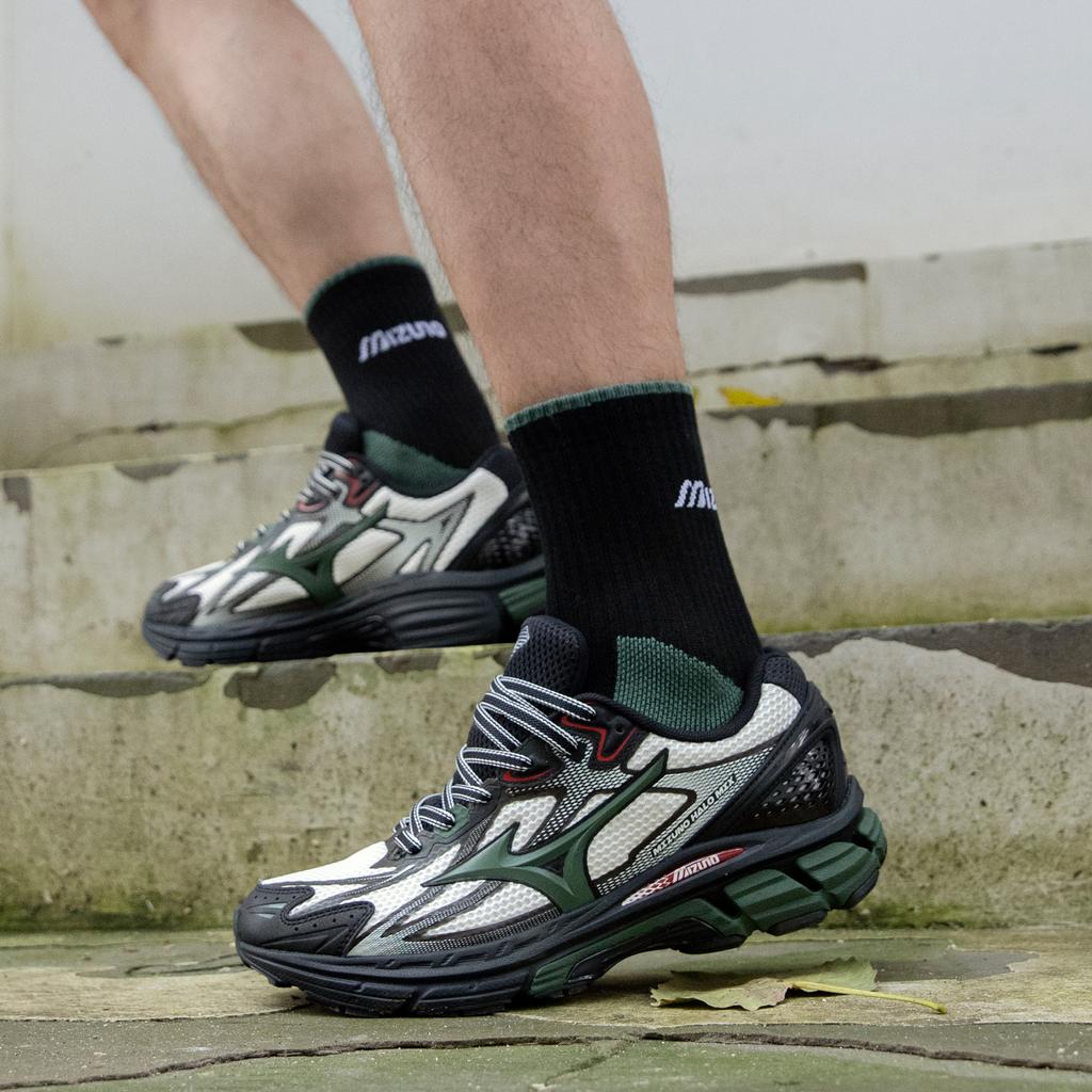 Mizuno Halo Mix Comfortable Versatile Trendy Outdoor Mesh Cushioning Non-Slip Wear-Resistant Breathable Rebound Low-Top Running Shoes D1GH240802