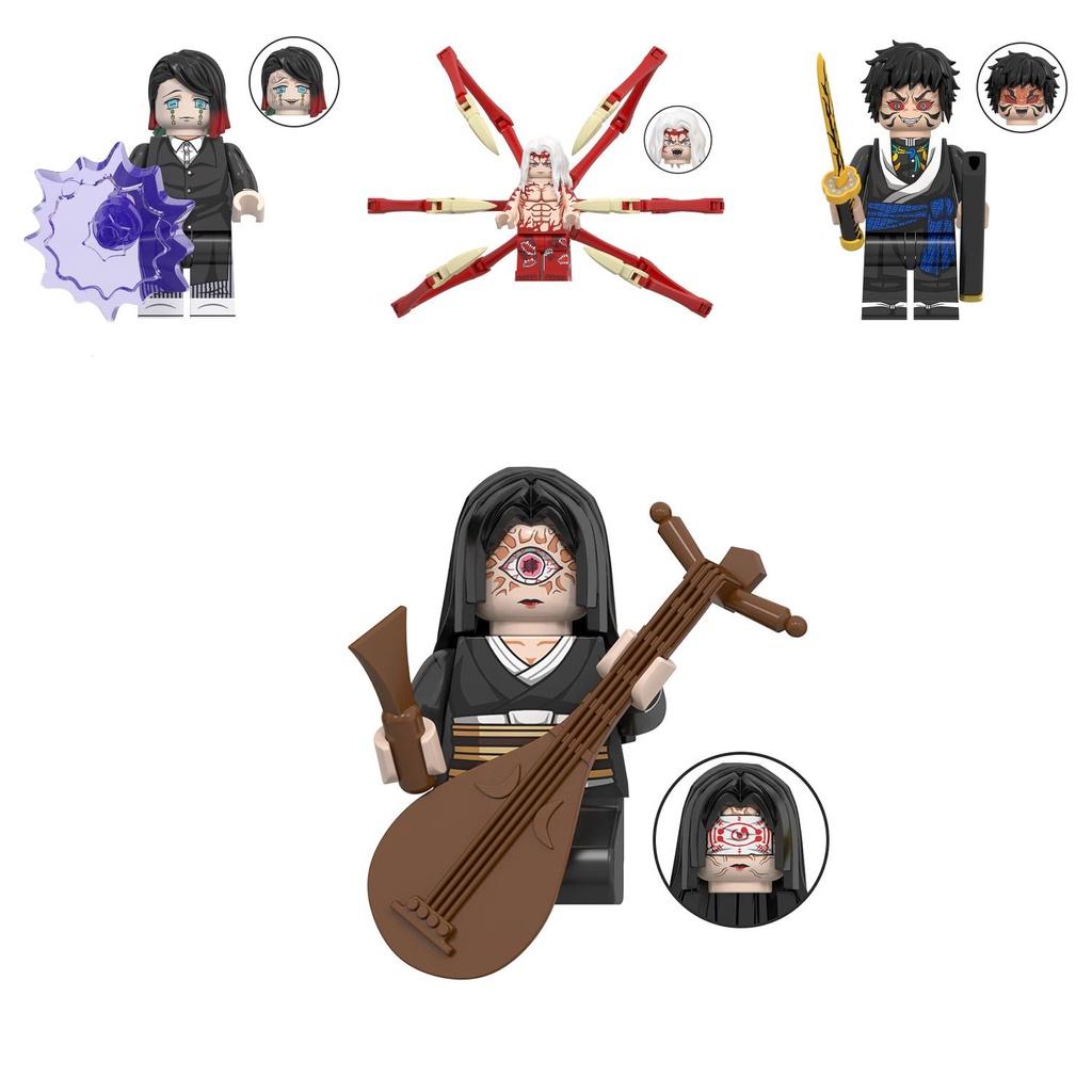 Wm6163 Anime Series Demon Slayer Beads Puzzle Building Blocks Bagged Set Abs Plastic Non-electric Diy Small Particle 0-38 Pieces 0.01kg
