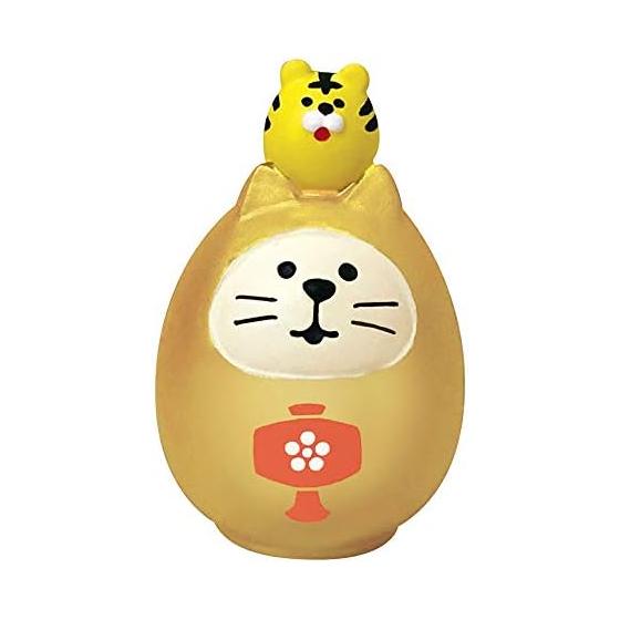 Decole concombre Good Luck Color Cat Daruma Gold 3H4.7cm ZCB-43944