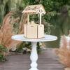 Natural Wishes Wedding Card Box Wood Craft Receiving Box Wooden Gift Card Box  Birthday Baby Shower
