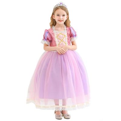 Princess Dress for Cosplay Fancy Purple X F5551 [CREDIBLE] Children, Costume, Dress, Recital, Halloween, Pink, 110cm,
