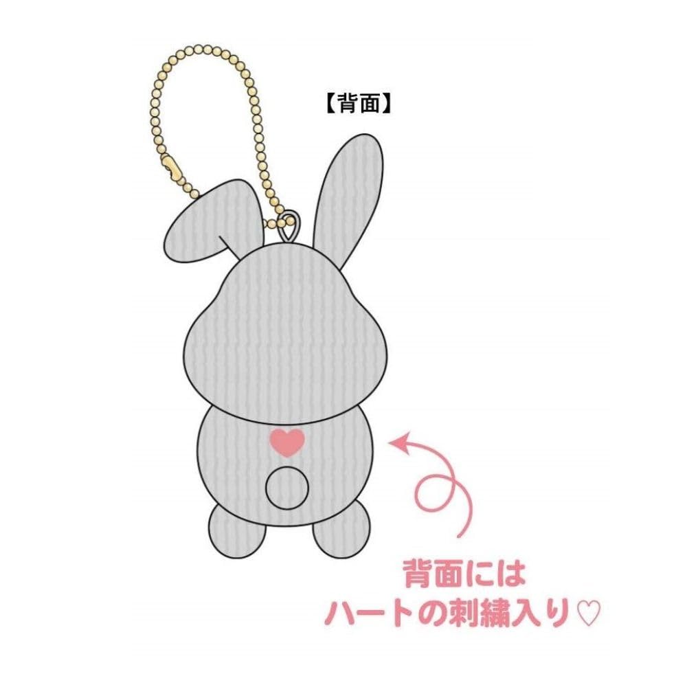K Company Rappy Corduroy Series Ball Chain Mascot Smile H105 X W51 X D53mm LP-BC-SM