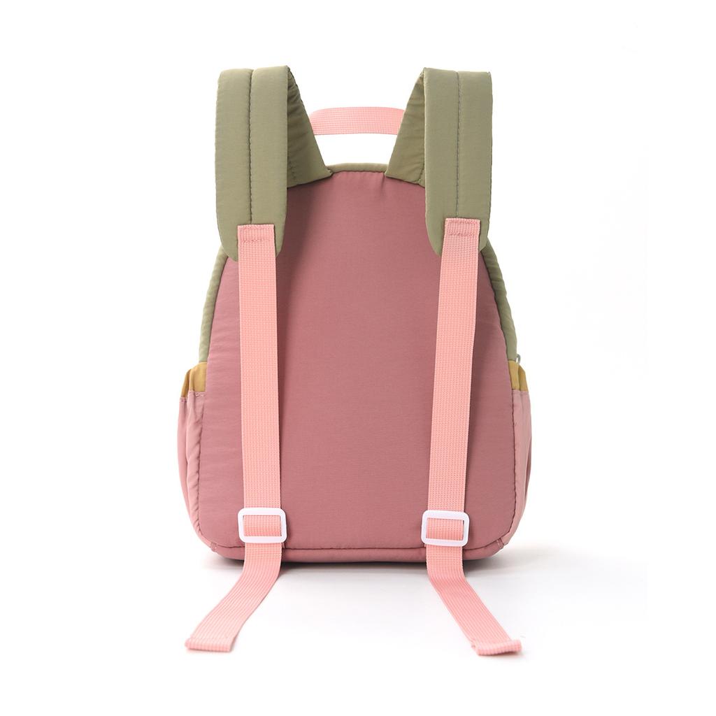 Children'S Backpack With Color Blocking And Cute Apple Embroidery Kindergarten School Bag Mini Travel Backpack For Toddlers
