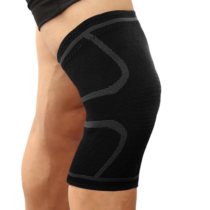 1PCS Fitness Running Bicycle Knee Support Braces Elastic Nylon Active Compression Knee Protector for Basketball Volleyball