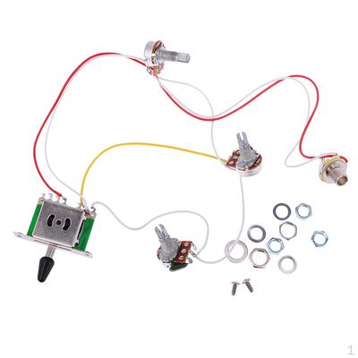 Faisceau de câbles pour guitare 1V2T 1 500K Potentiomètres Interrupteur pour