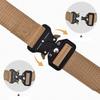 Unisex Tactical Belt Solid Color Canvas Nylon Belt Metal Buckle Adjustable Waistband Casual Jeans Pants Belts For Women & Men
