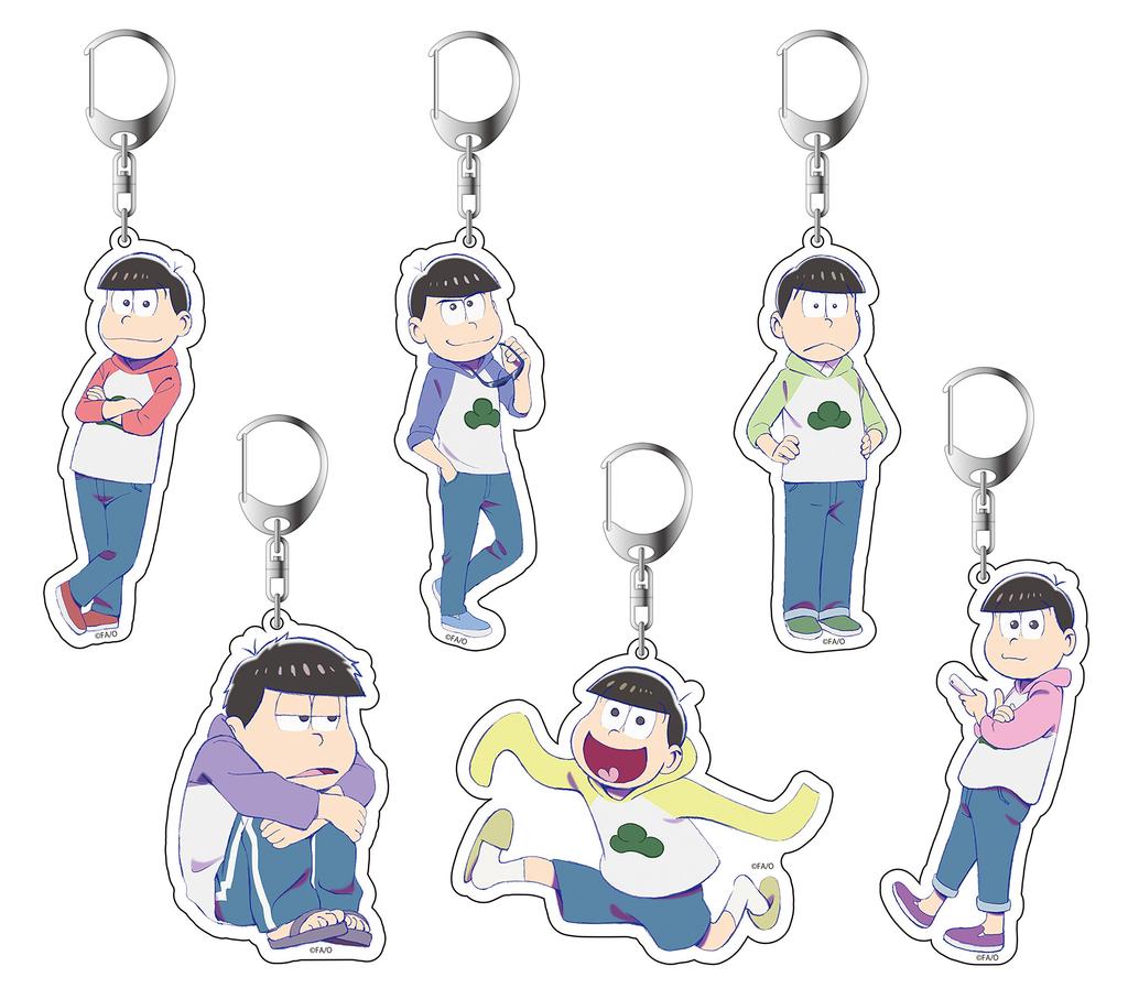 Karamatsu Acrylic Keychain Raglan Osomatsu-san Vol.1