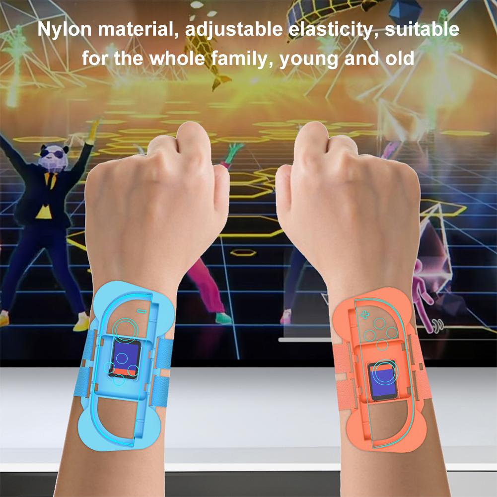 2PCS Adjustable Wrist Bands for Nintendo Switch 2 Joy-Con Game Bracelet Strap for Just Dance Elastic Wrist Band Strap Wristband