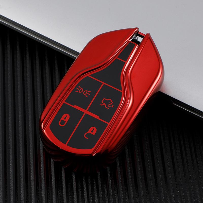 Applicable Maserati Key Cover Levant Geberit Levant President Car Case Premium Buckle Women красный