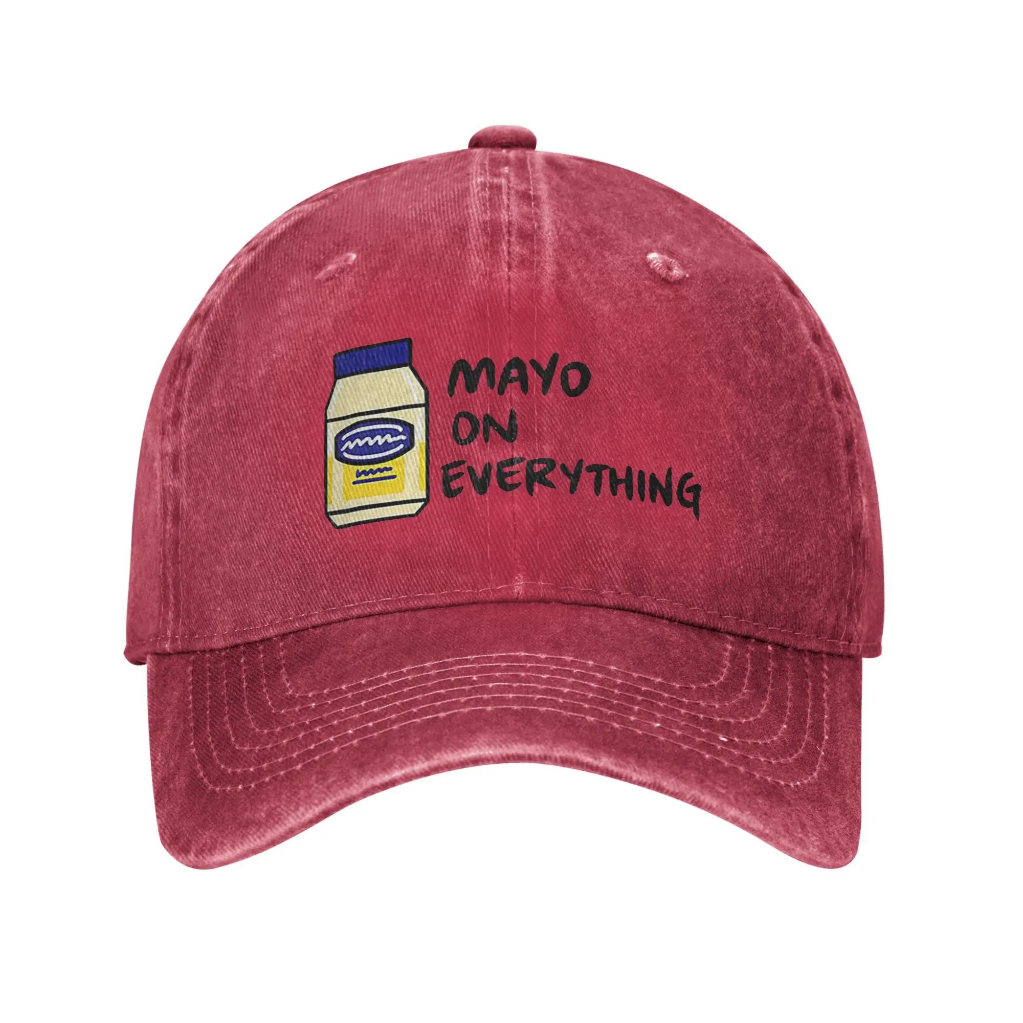 Unisex Baseball Hats Mayo (Mayonnaise) On Everything Denim Outdoor Baseball Caps Hip Hop Cap Casquette One Size