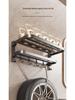 Gun Gray No-Drill Bathroom Towel Rack & Toilet Storage Set