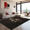 VIKAMA Halloween Carpet Skulls Horror Doormat Rug For Bedroom Large Area Rugs Living Room Black Carpet Welcome Mat Home Decora
