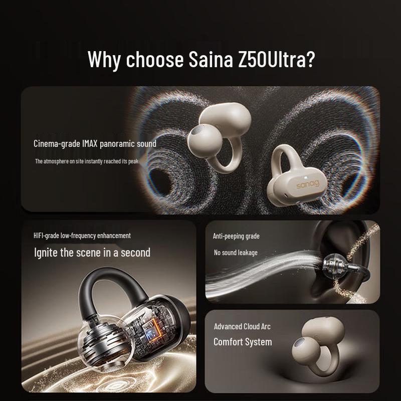 SANAG Z50Ultra Open-Ear Clip Bluetooth Headset