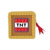 MINECRAFT Item Frame Silicone Pouch TNT, Approx. 100 X 100 X 33mm, PVC Polyester, Medium