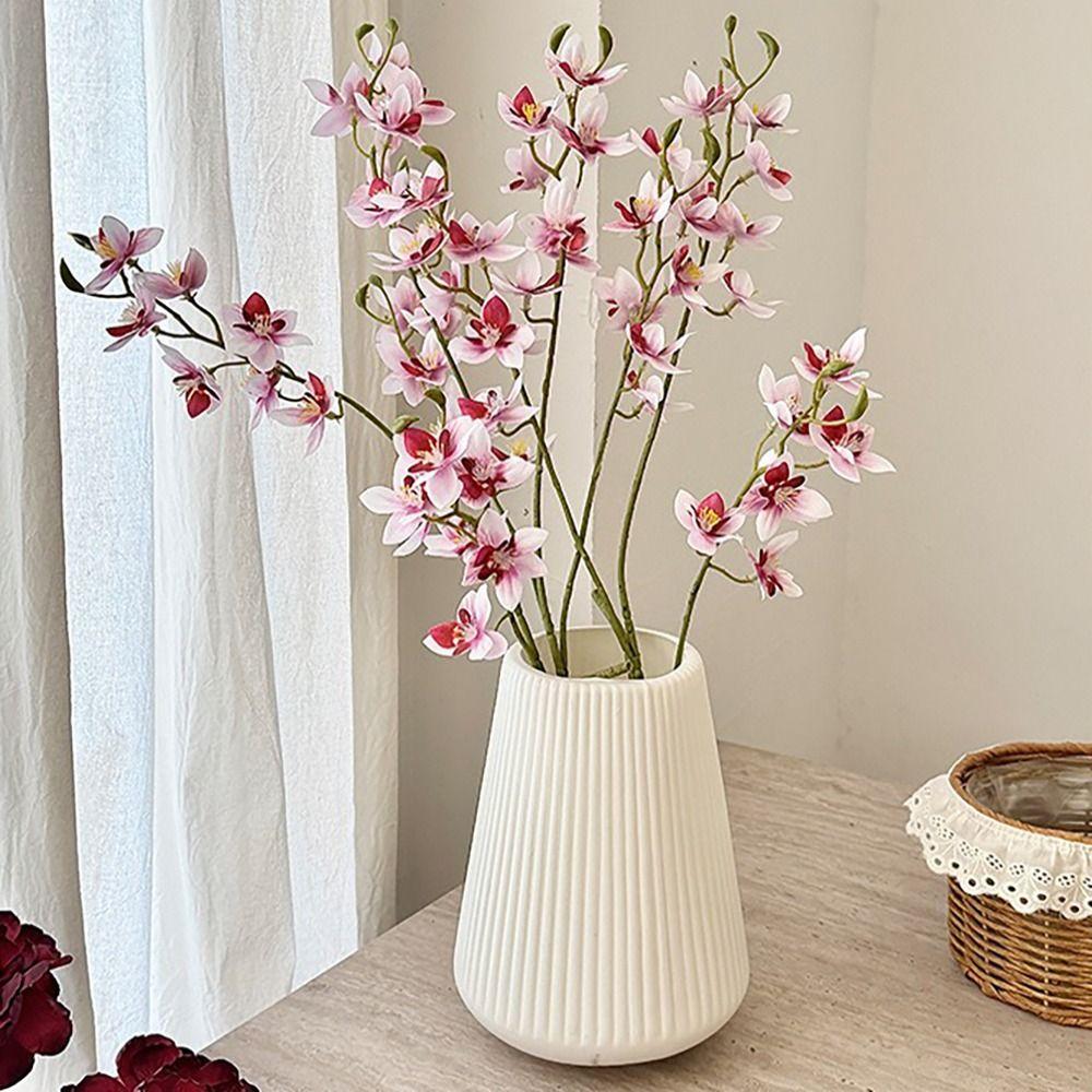 Elegant Silk Cloth Magnolia Artificial Flowers 75CM Multicolor Long Branch Flowers Bridal Bouquet Home Display