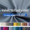Single-Sided Lycra Holland Velvet Fabric for Home Textiles and Sofas