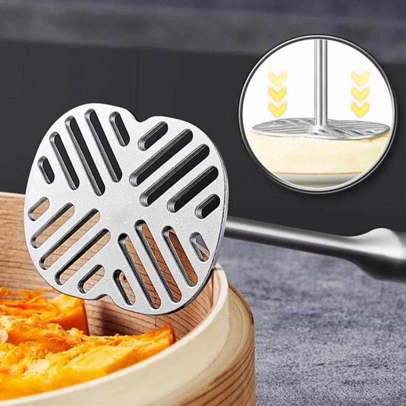 COOKER KING Ruční mačkač na brambory Odolný lis na brambory Kuchyňský mačkač na zeleninu s protiskluzovou rukojetí Odšťavňovač na ovoce Kuchyňské pomůcky