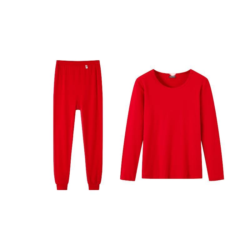 

Yiershuang Women s 100% Cotton Anti-Static Thermal Underwear Set L (165)