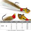 VIB Metal Jig Sinking Lure with Feather Hair Hook