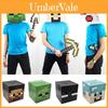 Scatola Copricapo di Cartone Minecraft con Design Iconico Steve Creeper Enderman per Cosplay per Bambini