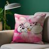 Cartoon D-Diddl rat Pillow Case Plush Fabric Soft Pillowcase Double Sided Print Sofa Cushion Cover Throw