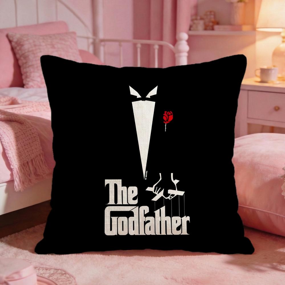 The GGodfather Movie Cushion Cover Premium Comfort Reversible Pillow Cove Two In One Design For Any Room  Car Interior