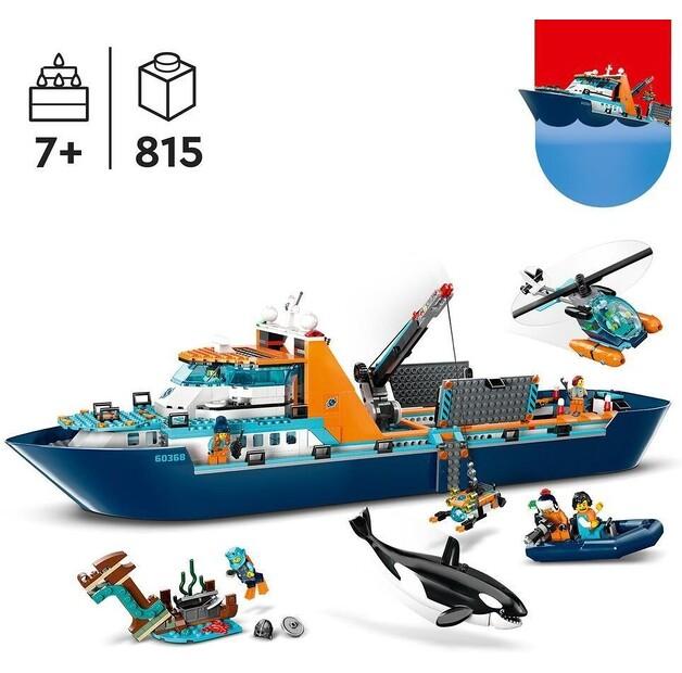 LEGO City 60368 Лодка исследователя Арктики