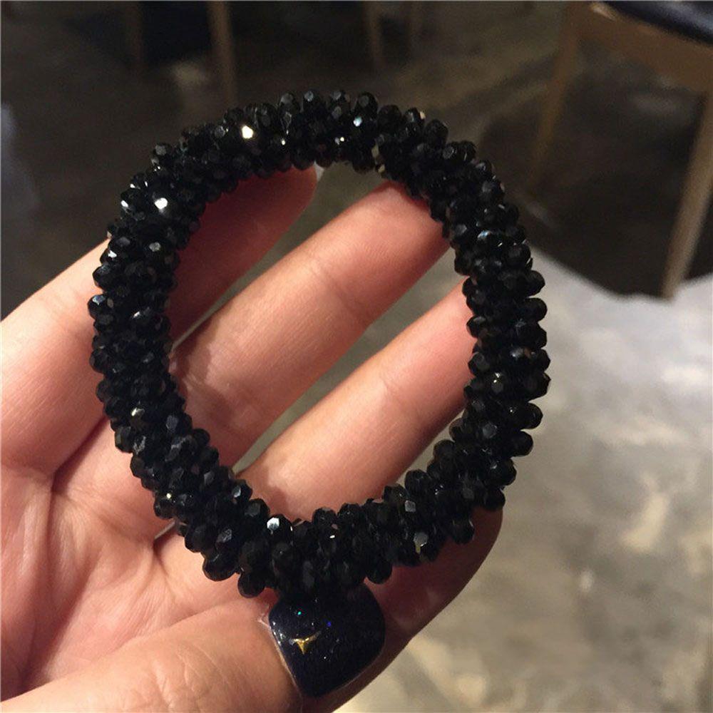 

Эластичный Модный Девушки Мода Кристалл для Женщин Веревка для Волос Резинки для Волос Держатель для Хвоста Резинка