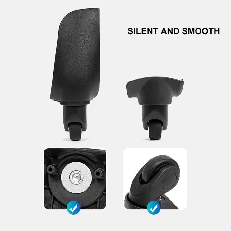 Replacement Luggage Wheel Repair Suitcase Bag Parts Spinner Wheels Casters Travel Trunk Caster Replacement Parts Black