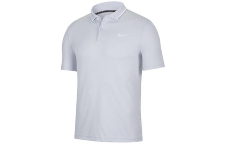 Nike Polo Shirts Men s Light Purple Polo Collar Moderate Straight Fit 939138-508 XL