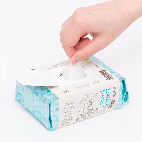 Clear Turn KOSE Beautiful Skin Artisan Hatomugi Mask Large Capacity Face Pack 30 Pieces (x 1)