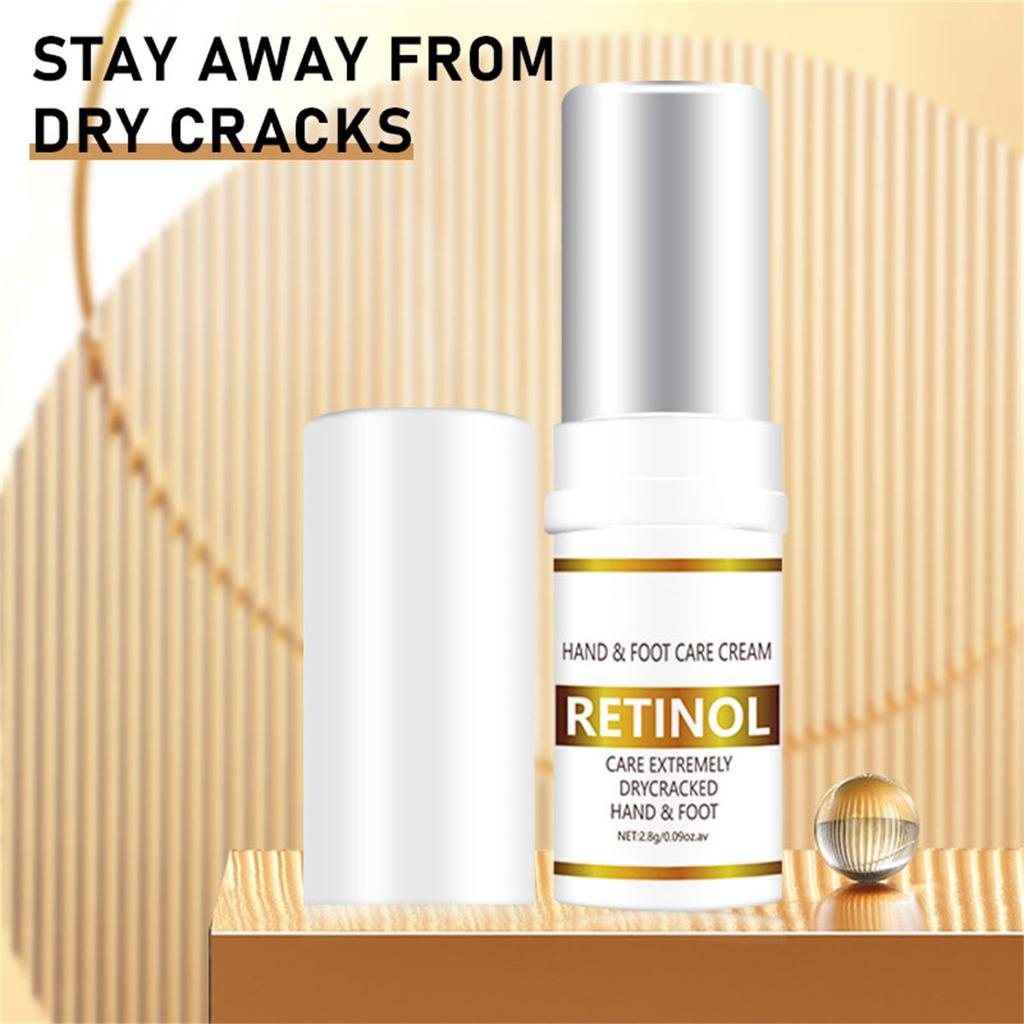 Retinol Hand & Foot Cream, Deep Moisturizing & Beeswax For Soft, Smooth Skin - Hypoallergenic