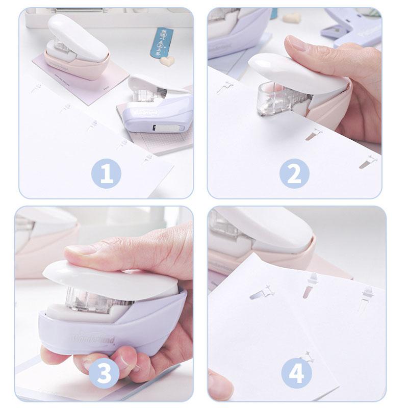 Mini bez hřebíků Snadná sešívačka bez námahy Kniha Sešívačka Sešívačka Bez sešívačky Kancelářské vázací potřeby Školní potřeby