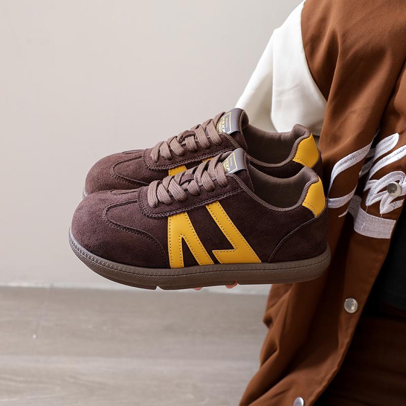 Fashion 2025 New Spring and Autumned Thick-soled Lightweight Sneakers for Women All-match  Popular Retro Sport Leisure Shoes Hot Sale