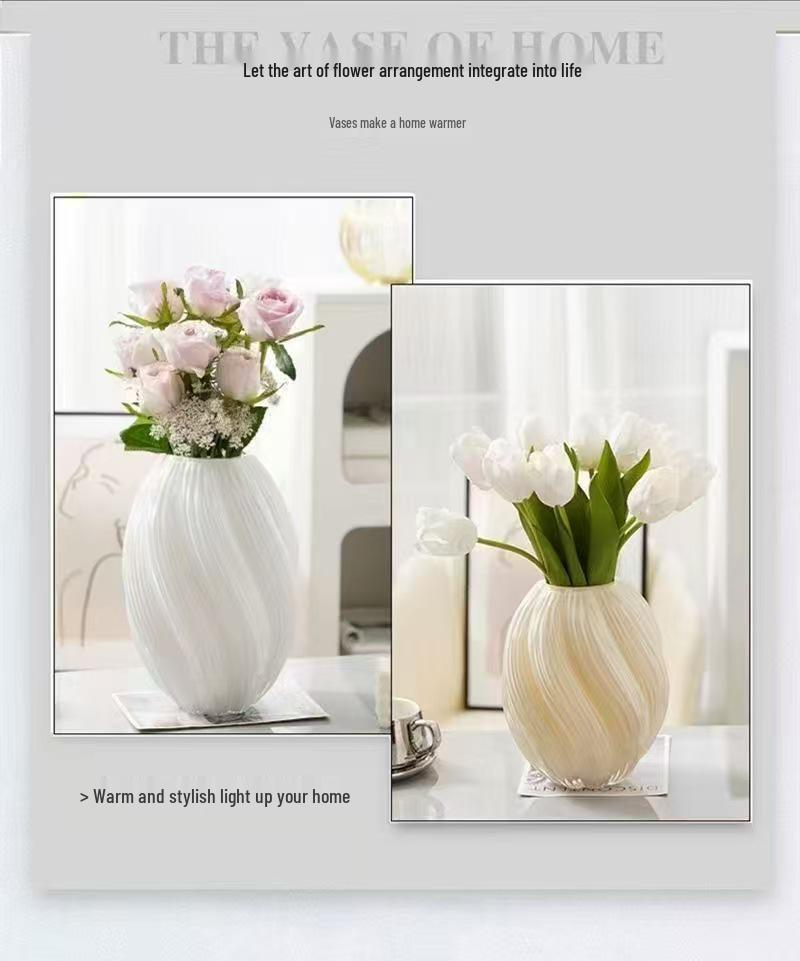 Élégant Vase en Verre Maltose pour Fleurs Fraîches Hydroponiques - Ornement de Luxe Léger Haut de Gamme pour Salon