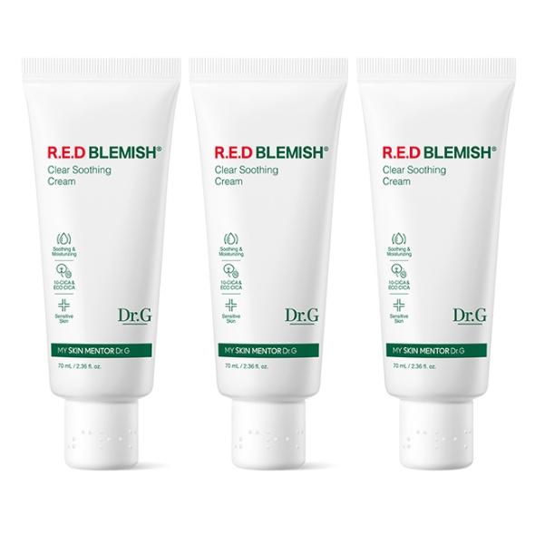 [1+1+1] Red Blemish Clear Soothing Cream 70mL Tube